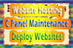 do website hosting and c panel maintenance
