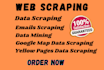 do web scraper, web scraping, data mining, email scraping, and data extraction