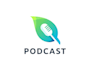 design creative podcast logo with satisfaction guaranteed