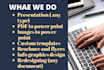 redesign your power point presentation slides or template