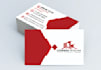 create a real estate modern unique business card in 12 hours
