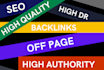 do high authority dofollow backlinks for off page SEO service