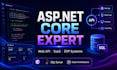 develop asp dot net core backend or web API with sql server