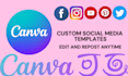 design social media posts and canva templates