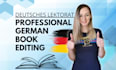 professionally proofread and edit your german book