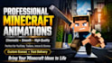 create a minecraft animation