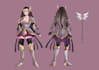 draw anime character concept art sheet