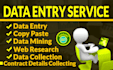 do accurate data entry, web research, data collection as a virtual assistant