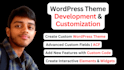 do wordpress theme customization, theme development