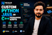 write custom python java or cpp programming scripts