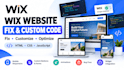 customize and fix your wix website with custom code