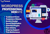 develop and design modern wordpress website
