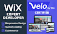 redesign your wix website and add velo custom code features