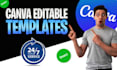 create editable canva template