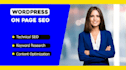 do on page SEO, technical optimization service of wordpress shopify yoast