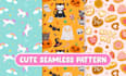 create cute vector seamless pattern