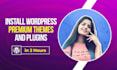 install wordpress, import demo, theme setup and installation