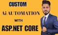 build asp net mvc web app with ai chatbot and automation