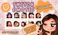 design twitch emotes and badges for streamers