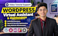 be your expert wordpress virtual assistant and maintenance
