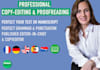 expertly proofread copyedit in german, spanish, french, english