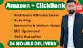build amazon affiliate autopilot website with clickbank  autoblog