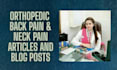 write lower back pain, and orthopedic as a doctor