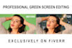 do green screen video editing and color correction