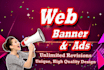 design banner ads, web banner, headers and covers