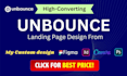build landing page using unbounce, instapage, webflow