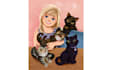 illustrate you and your pet in disney style