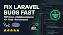 fix laravel bugs, php errors, and database issues