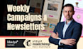 create weekly email campaigns or newsletters on mailchimp or klaviyo
