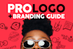 create a professional logo with branding guide