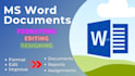 format, edit and design ms word documents