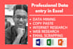 do data entry in low price, data research