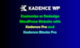 customize and redesign website kadence pro and kadence blocks pro