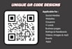do qr code generation in various designs