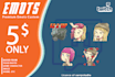 create express custom twitch emotes,sub badges in 24 hours