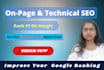 do onpage and technical SEO optimization of your website