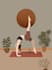 make feminine pilates, yoga, fitness, and gym logo