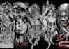 do custom hand drawn dark art horror and metal illustration
