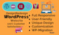 design, redesign, build, rebuild, clone, edit, fix or  revamp wordpress website