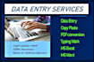 do data entry, copy paste and PDF conversion