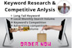 do keyword research and competitor analysis for your niche