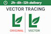 do vector tracing, convert image to vector, vector logo, vector conversions