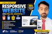 develope a responsive PHP website using HTML CSS javascript