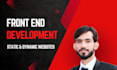 front end web developer, i will do front end development