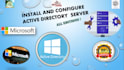 install active directory server configure troubleshoot issue
