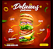 design unique food flyer, poster and restaurant menu